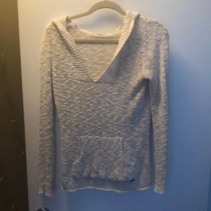 White knit Roxy hoody